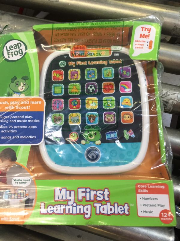 Photo 2 of LeapFrog My First Learning Tablet, Scout, Green
