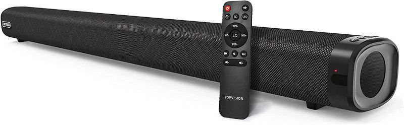 Photo 1 of Sound Bar, TOPVISION 36-Inch Sound Bars for TV, 2.1CH Sound Bar with Built-in Subwoofer, 3D Surround Sound TV Speaker,
