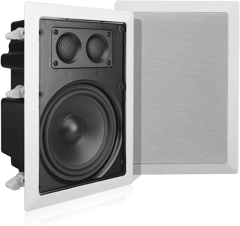 Photo 1 of Pyle In-Wall / In-Ceiling Dual 6.5'' Enclosed Speaker Systems, 2-Way Flush Mount Stereo Speakers (Pair), UNABLE TO TEST FUNCTIONALITY 
