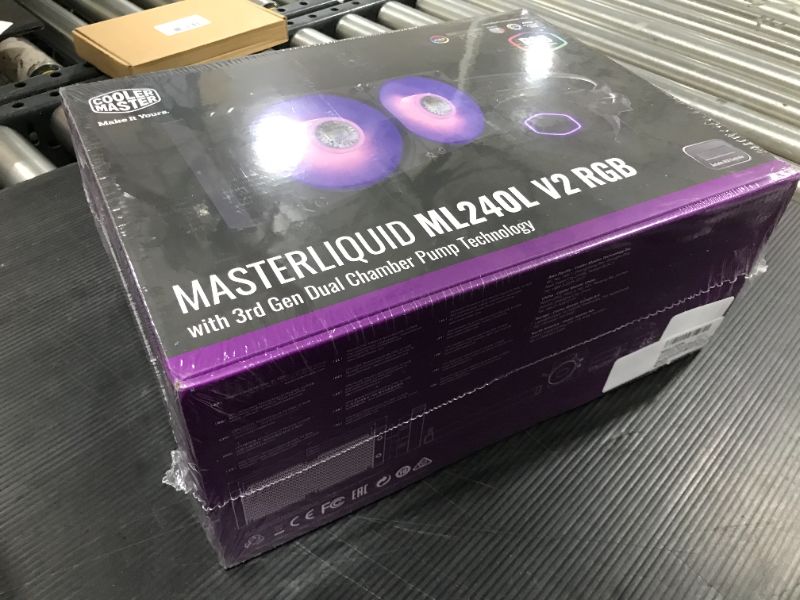 Photo 2 of Cooler Master MasterLiquid ML240L V2 RGB RGB Cooling Fan/Radiator/Water Block--- BRAND NEW 
