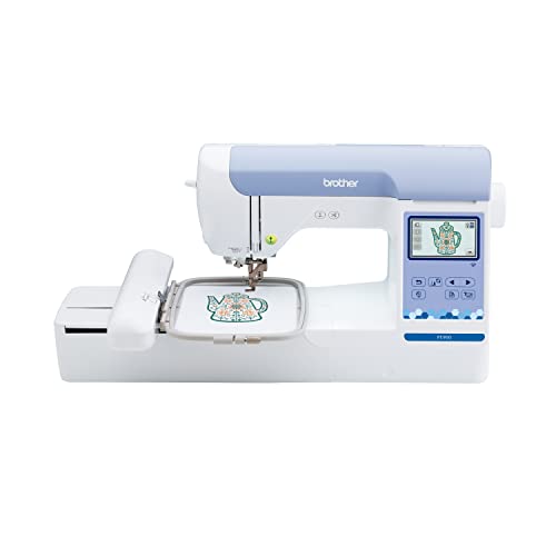 Photo 1 of Brother New Model PE900 Embroidery Machine, Wireless LAN Connected, 193 Built-in Designs, 5" X 7" Hoop Area, Large 3.7" LCD Touchscreen, USB Port, 13
