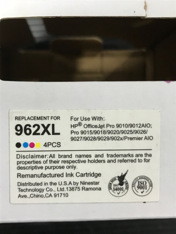 Photo 2 of COLOWD Remanufactured Ink Cartridge Replacement for HP 962 962XL Ink Cartridge for OfficeJet Pro 9015 9015e 9010 9025 9025e 9020 9018 9012 9028 (Black, Cyan, Magenta, Yellow, 4-Pack)
