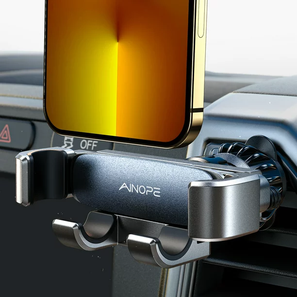 Photo 1 of AINOPE Car Phone Holder Mount 2022 Upgraded Gravity Car Phone Mount with Newest Air Vent Clip Auto Lock Hands Free Cell Phone Holder Mount for Car Compatible for iPhone 13 Pro Max & All Phones
