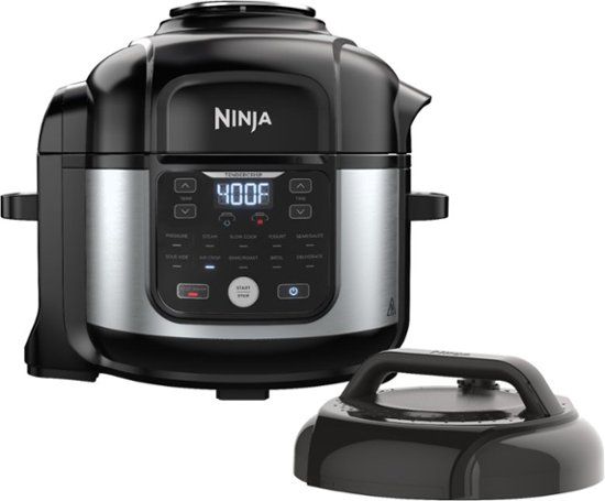 Photo 1 of Ninja - Foodi 11-in-1 6.5-qt Pro Pressure Cooker + Air Fryer with Stainless finish, FD302 - Stainless Steel
