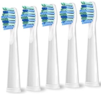 Photo 1 of 6 Pack Electric Toothbrush Replacement Heads Compatible with Fairywill?Toothbrush Heads Compatible with FW-507/508/551/515/917/959/2011,FW-D1/D3/D7/D8

