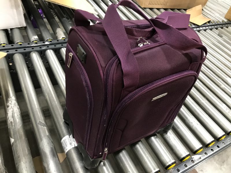 Photo 2 of Samsonite Underseat Carry-On Spinner with USB Port, Purple, One Size