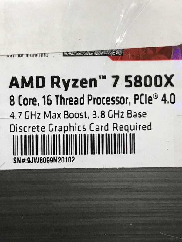 Photo 4 of AMD Ryzen 7 5800X 8-core, 16-Thread Unlocked Desktop Processor
