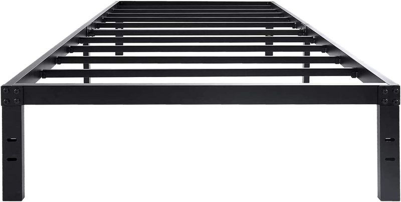 Photo 1 of 45MinST 14 Inch Platform Bed Frame/Easy Assembly Mattress Foundation / 3000lbs Heavy Duty Steel Slat/Noise Free/No Box Spring Needed, Twin XL
