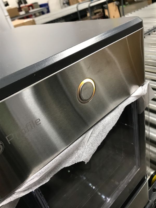 Photo 3 of GE Profile Opal | Countertop Nugget Ice Maker with Side Tank | Portable Ice Machine Makes up to 24 lbs. of Ice Per Day | Stainless Steel Finish
