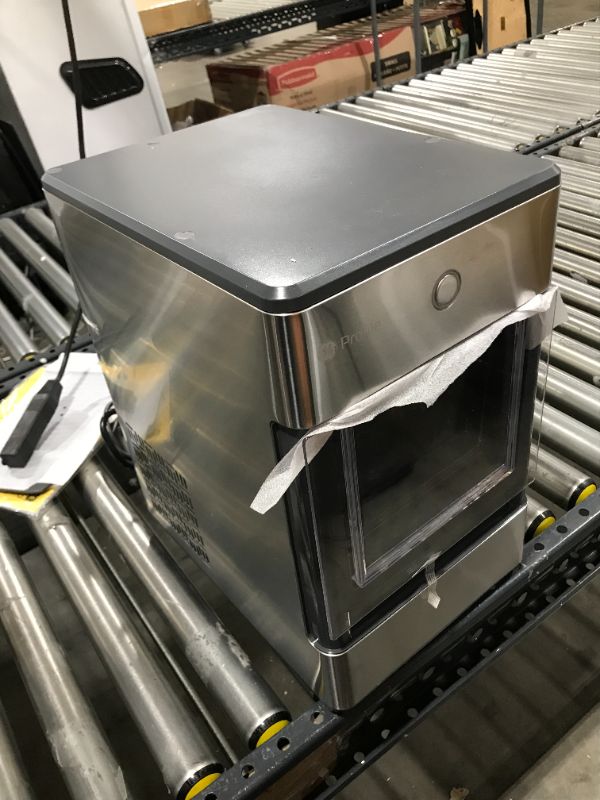 Photo 2 of GE Profile Opal | Countertop Nugget Ice Maker with Side Tank | Portable Ice Machine Makes up to 24 lbs. of Ice Per Day | Stainless Steel Finish
