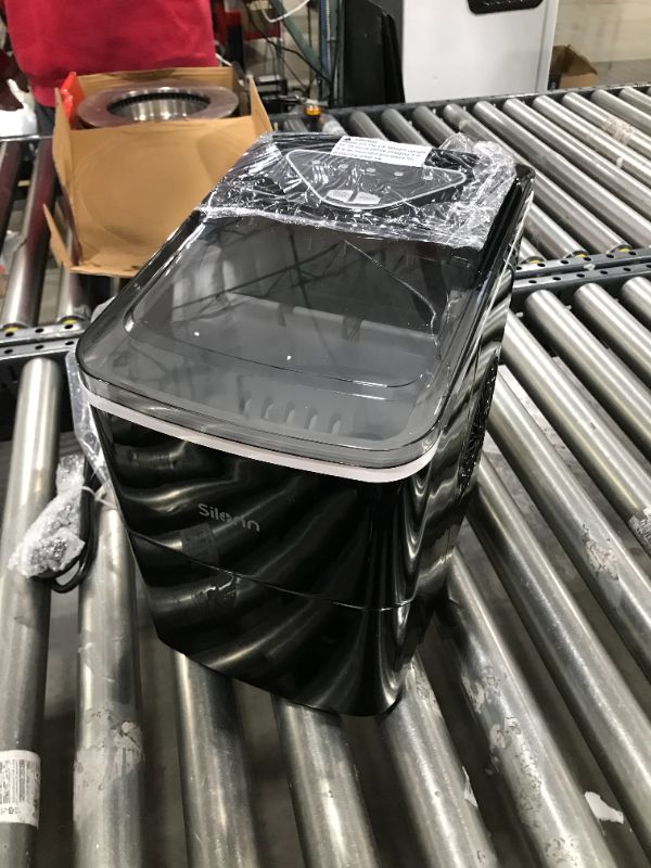 Photo 1 of Silonn Ice Makers Countertop, 9 Cubes Ready in 6 Mins, 26lbs in 24Hrs, Self-Cleaning Ice Machine with Ice Scoop and Basket