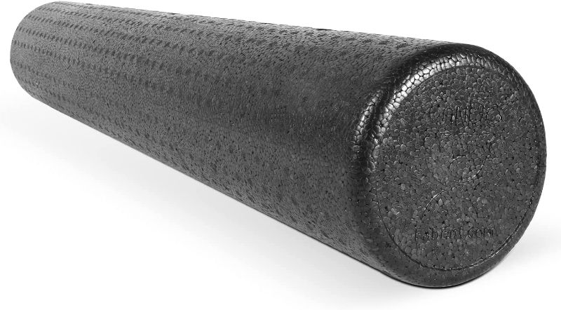 Photo 1 of CanDo Black Composite High-Density Foam Rollers for Muscle Restoration Massage Therapy Sport Recovery and Physical Therapy 6" x 36" Round
- damaged see photos 