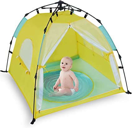Photo 1 of Bend River Automatic Instant Baby Tent with Pool, UPF 50+ Beach Sun Shelter, Portable Mosquito Net/Travel Bed for Infant
43''X43''X37''