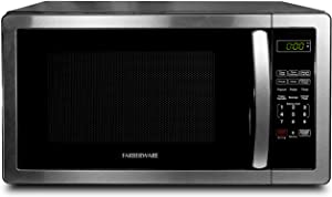Photo 1 of Farberware Countertop Microwave 1.1 Cu. Ft. 1000-Watt Compact Microwave Oven with LED lighting, Child lock, and Easy Clean Interior, Stainless Steel Interior & Exterior
(USED BUT LOOKS NEW, DAMAGE TO BOX)