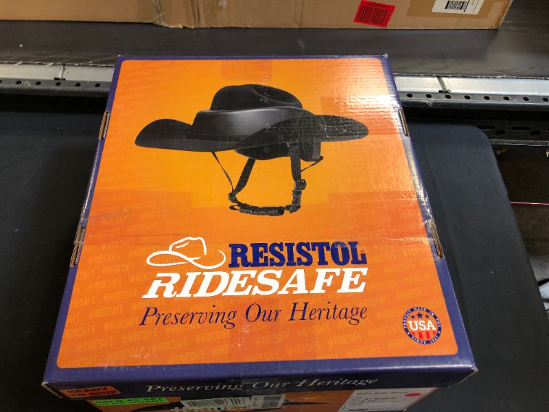Photo 1 of RESISTOL Mens HSRIDE-644481 Ride Safe Straw Helmet L Natural
18X18X12 INCHES