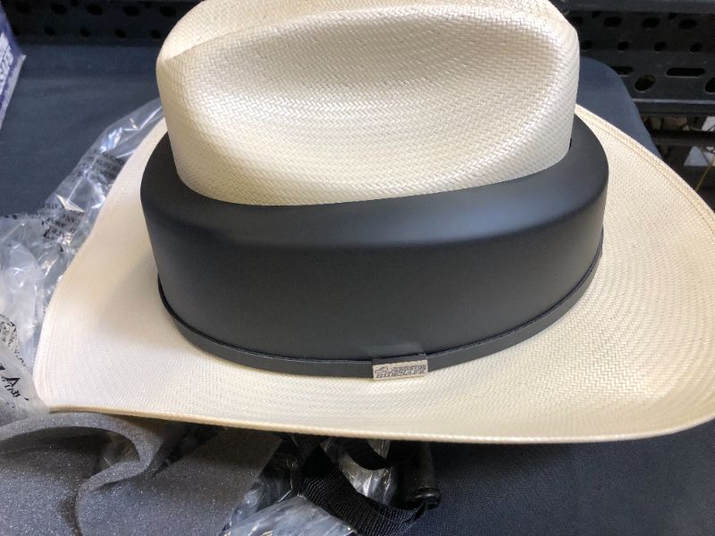 Photo 1 of RESISTOL Mens HSRIDE-644481 Ride Safe Straw Helmet L Natural
18X18X12 INCHES