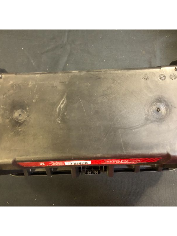 Photo 1 of 16 in. Plastic Portable Tool Box with Metal Latches in Black
(HAS DIRT ON ITEM)