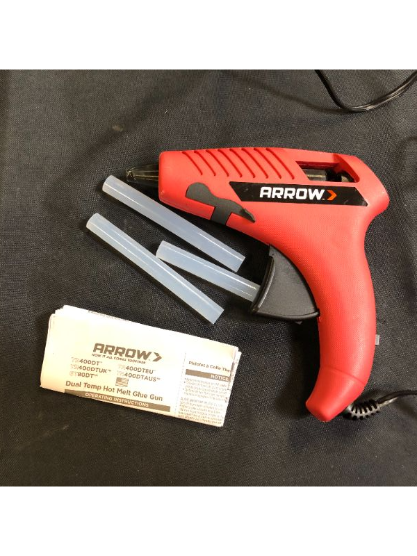 Photo 2 of Arrow
Dual Temp Glue Gun (DAMAGES TO PACKING, USED BUT LOOKS NEW)