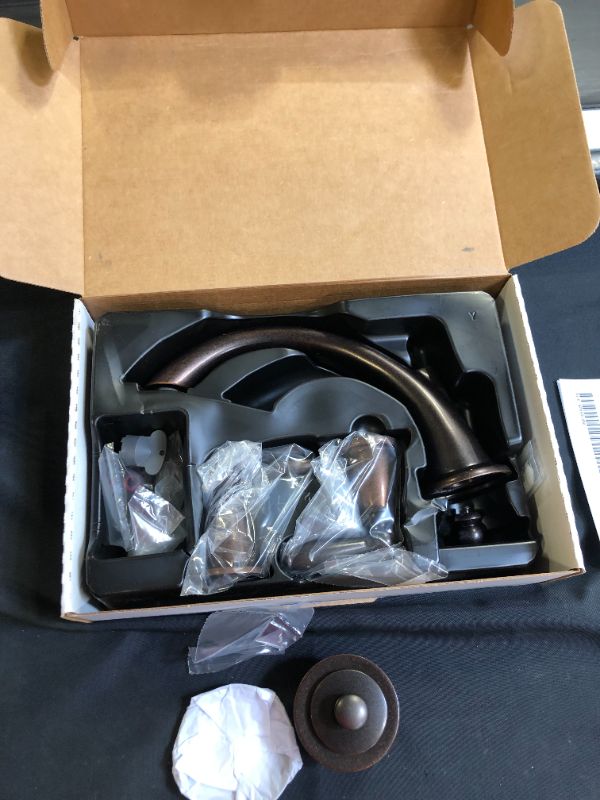 Photo 2 of Brantford 2-Handle Deck-Mount Roman Tub Faucet Trim Kit in Oil Rubbed Bronze (Valve Not Included) (MINOR MARKS ON ITEM, HARDWARE LOOSE IN BOX SO POSSIBLE MISSING PIECES)