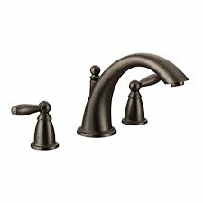 Photo 1 of Brantford 2-Handle Deck-Mount Roman Tub Faucet Trim Kit in Oil Rubbed Bronze (Valve Not Included) (MINOR MARKS ON ITEM, HARDWARE LOOSE IN BOX SO POSSIBLE MISSING PIECES)