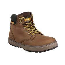 Photo 1 of DEWALT
Men's Plasma 6'' Work Boots - Steel Toe - Brown Size 10.5(W) (HAS MINOR SPOTS AND DIRT ON SHOES, DAMAGE TO BOX)