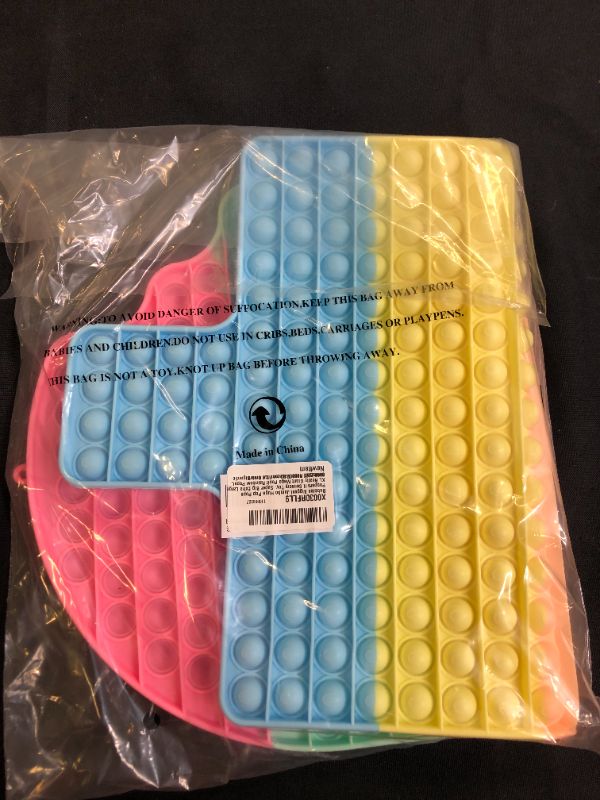 Photo 2 of Bubbles Biggest Jumbo Huge Pop Pops Poppers Sensory Toy, Super Big Extra Large XL Really Giant Mega Rainbow Popet, 1000 2000 100000 50 cm 19.6 inch Gigantic Oversized Push Macarons Ice Cream