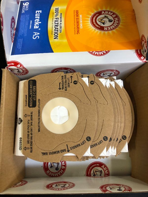 Photo 2 of Arm & Hammer Eureka Style AS Premium Allergen Pkg Vacuum Bag 9CT
