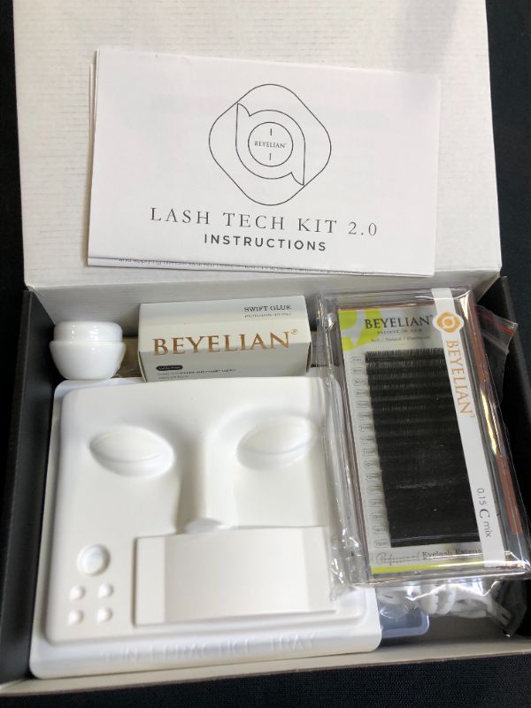 Photo 2 of BEYELIAN Eyelash Extension Kit, Lash Extensions Kit Supplies for Beginners and Professional Eyelash Training Practice
