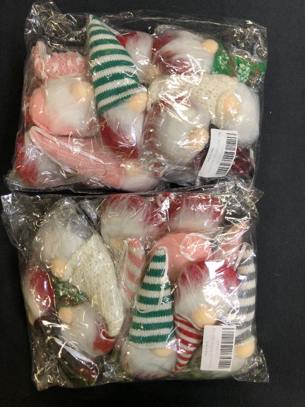 Photo 2 of 12 PCS Gnomes Hanging Ornaments for Christmas Tree (PACK OF 2) 