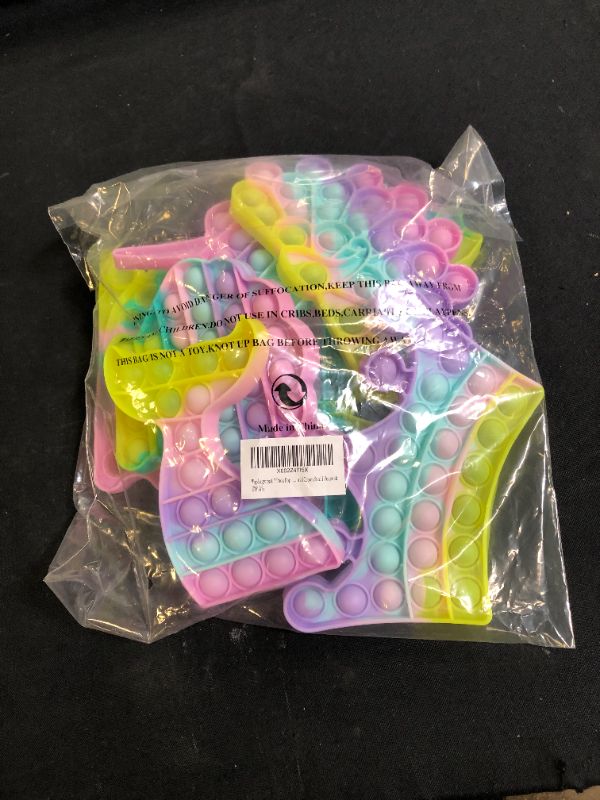 Photo 1 of 7 Pack Pop Popper Sensory Set Kit Toy Stress Bubble Special Need Gift for Girl Kid Teen Adult Friend ADHD Butterfly Unicorn Mermaid Crown Snail Peacock
