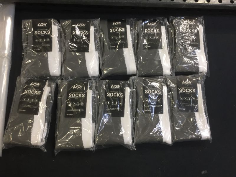 Photo 2 of lish compression socks shark
bundle of 10 large an xl