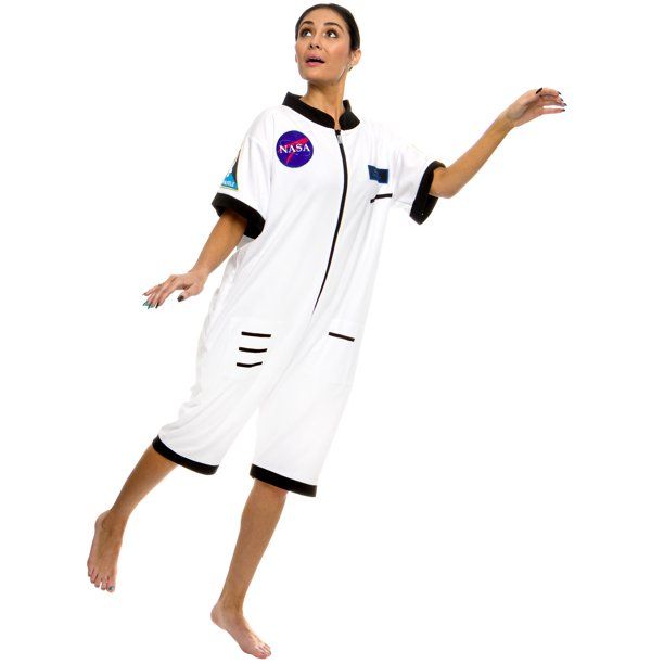 Photo 1 of FUNZIEZ! Astronaut Short Sleeve Costume - Adult Pajamas- Spacesuit (White, Small)
bundle of 5