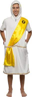 Photo 1 of FUNZIEZ! Zeus Costume Pajamas - One Piece Novelty Zeus Jumpsuit (White X-Large)
bundle of 2 