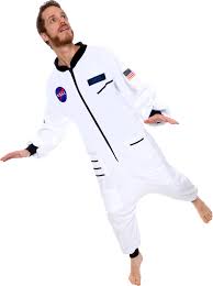 Photo 1 of One Piece Astronaut Pajamas - Adult Space Jumpsuit Cosplay Costume by Silver Lil small 
bundle of 3