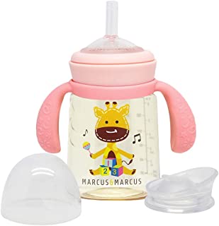 Photo 1 of Baby Spill Proof PPSU Straw Water Bottle with Silicone Rim Spout Set, Transition Sippy Cup, BPA & Phthalate Free, 6oz, 6+ Month

