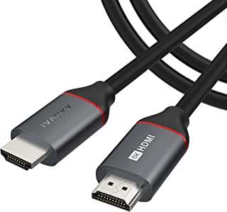 Photo 1 of 8K HDMI 2.1 Cable 6.6FT/2M, IVANKY Certified High Speed HDMI 2.1 Cable, 4K@120Hz 8K@60Hz 48Gbps, 144Hz, 7680P, DTS:X, eARC, HDR, for Fire TV/Roku TV/PS4 5/Xbox Series X