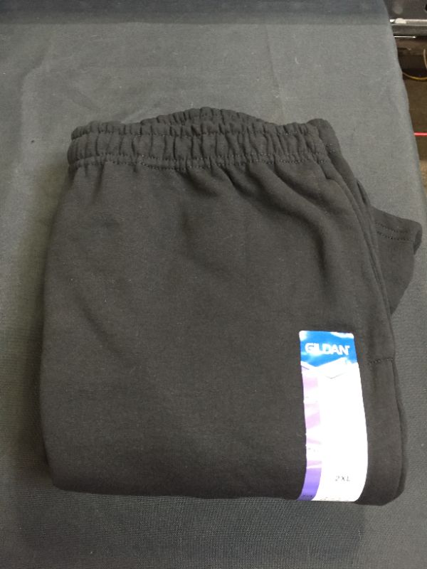 Photo 1 of Gildan Adult Fleece Open Bottom Sweatpants with Pockets, Style G18300 SIZE 2X