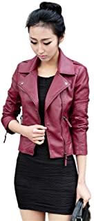 Photo 1 of GetUBacK Vintage Women's Slim Biker Motorcycle PU Leather Zipper Jacket Punk Rock
SIZE MEDIUM