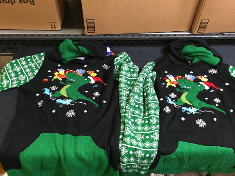 Photo 1 of 2 PC CHRISTMAS SWEATER HOODIES MEDIUM