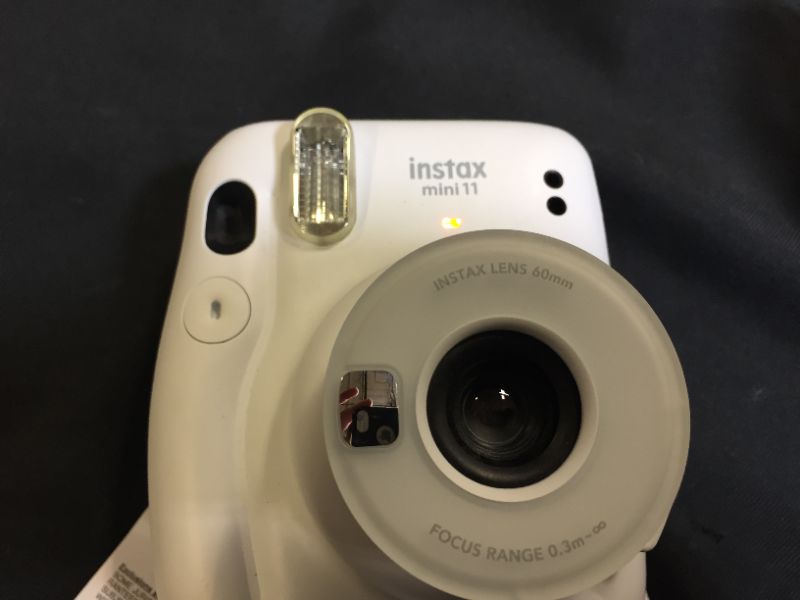 Photo 2 of Fujifilm Instax Mini 11 Instant Camera - Ice White (FILM NOT INCLUDED, MAJOR DAMAGES TO PACKAGING)
