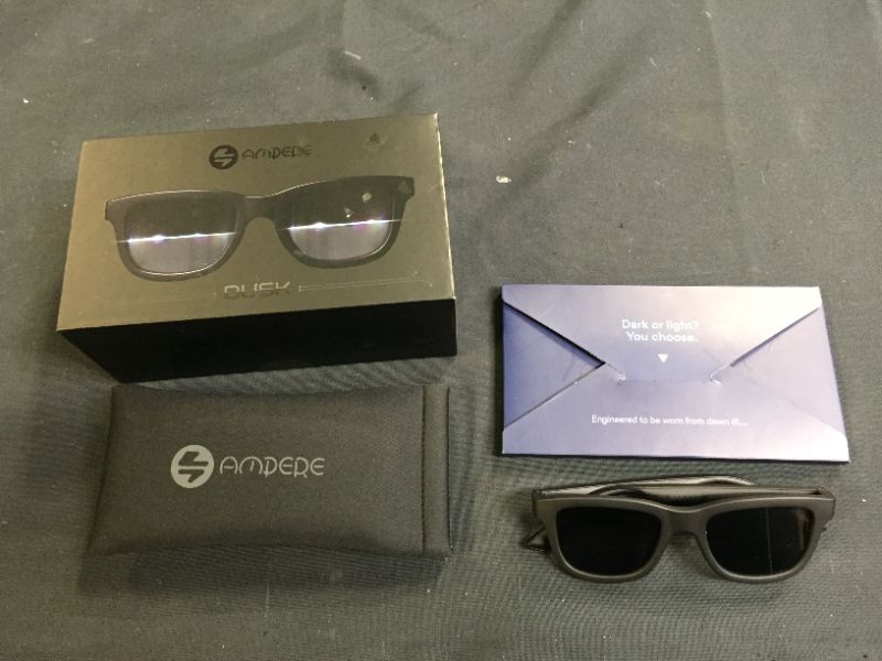 Photo 2 of Ampere Dusk App-enabled Tint Adjustable Sunglasses, Smart Sunglasses with Open Ear Audio, Electrochromic, Polarized Lenses
