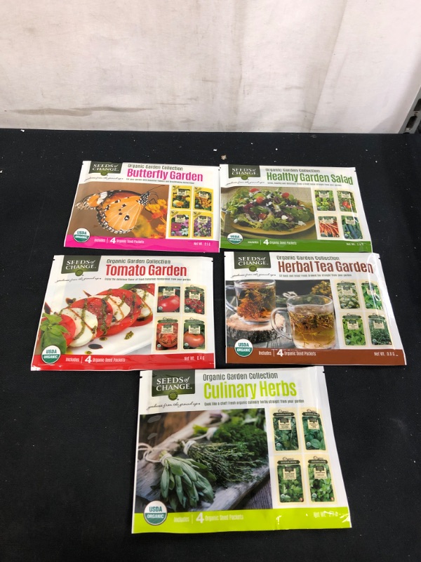 Photo 1 of 5PK LOT, VARIOUS STARTER PK OF SEEDS, VARIOUS TYPES