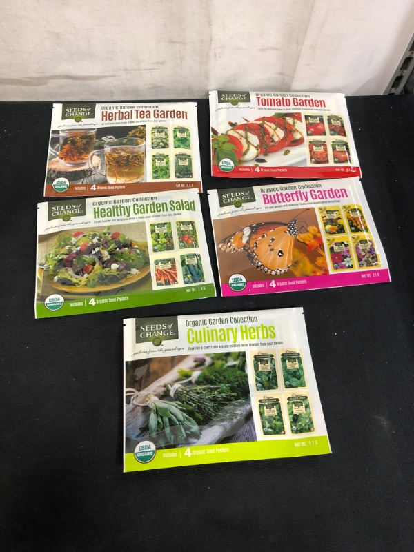 Photo 1 of 5PK LOT, VARIOUS STARTER PK OF SEEDS, VARIOUS TYPES