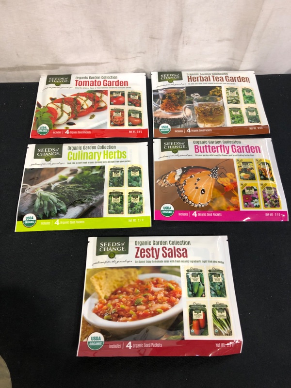 Photo 1 of 5PK LOT, VARIOUS STARTER PK OF SEEDS, VARIOUS TYPES