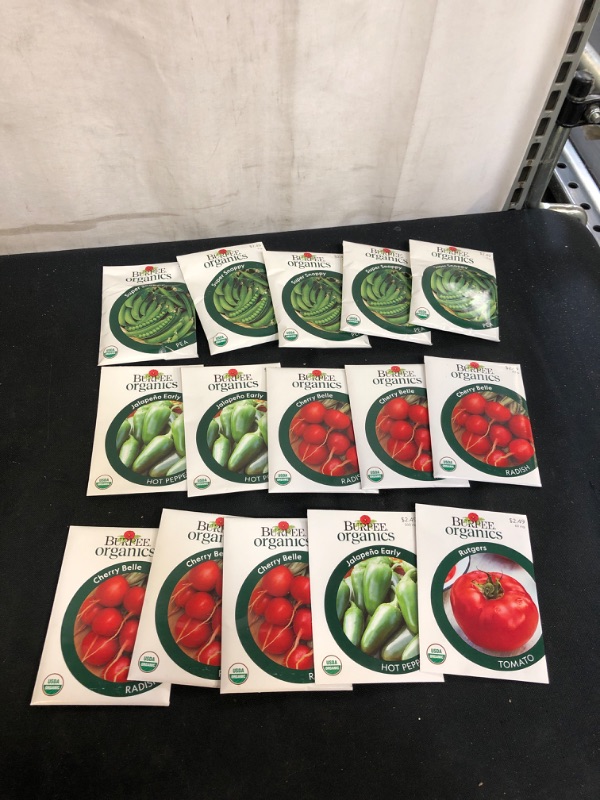 Photo 1 of 15PC LOT, VARIOUS ORGANIC SEEDS FOR PLANTING, SELL BY 11/22