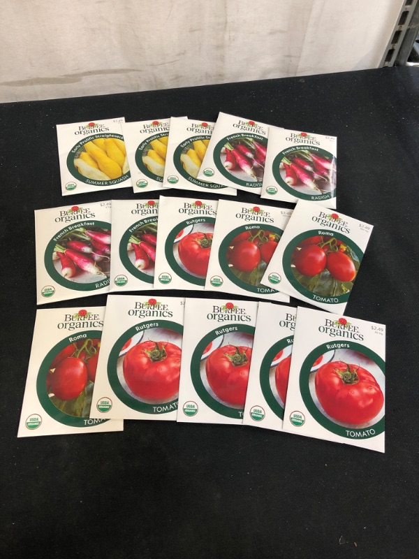 Photo 1 of 15PC LOT, VARIOUS ORGANIC SEEDS FOR PLANTING, SELL BY 11/22