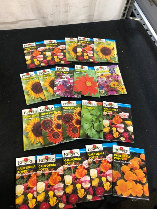 Photo 1 of 20PC LOT, VARIOUS SEEDS FOR PLANTING, SELL BY 11/22