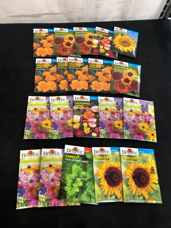 Photo 1 of 20PC LOT, VARIOUS SEEDS FOR PLANTING, SELL BY 11/22