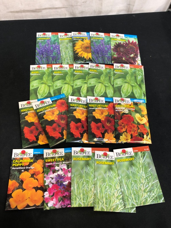 Photo 2 of 20PC LOT, VARIOUS SEEDS FOR PLANTING, SELL BY 11/22