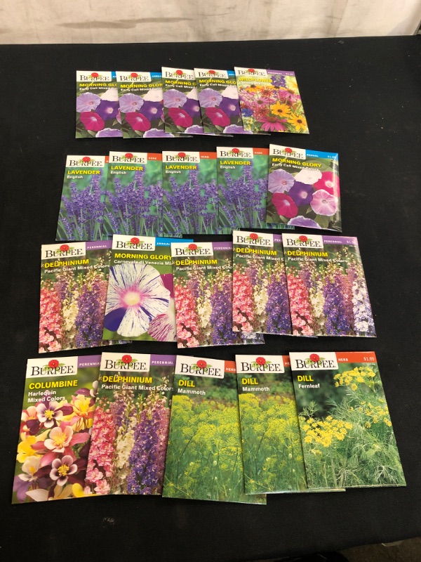 Photo 1 of 20PC LOT, VARIOUS SEEDS FOR PLANTING, SELL BY 11/22